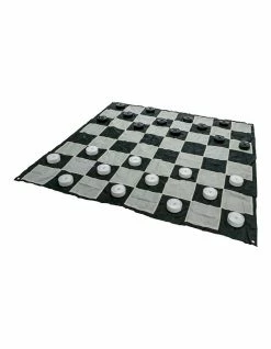 Jenjo Giant Size Plastic Outdoor Checkers Game Set w/Mat 1.5x1.5m -Lifespan Kids shop 733478050 3 720x928