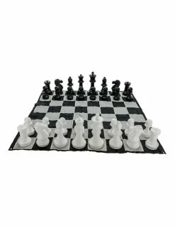 Jenjo Giant Size Plastic Outdoor Chess Game Set w/Mat 1.5x1.5m