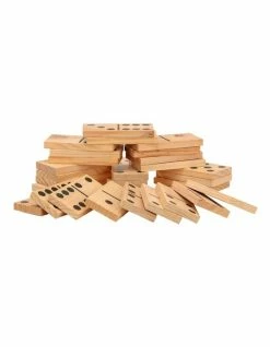 Jenjo Giant Outdoor Dominoes Game Set with 28 Pieces 15cm