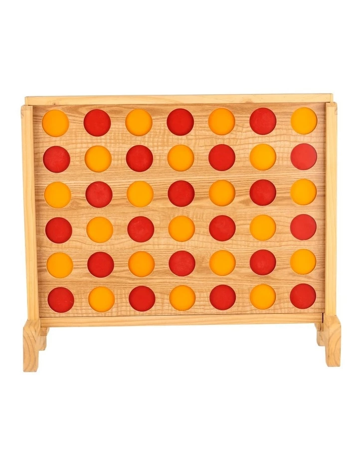 Jenjo Mega Plywood Connect Four In A Row Game Set 69x79cm 1 Jenjo Mega Plywood Connect Four In A Row Game Set 69x79cm