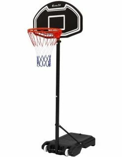 Everfit Pro Portable Basketball Stand System Hoop Height Adjustable Net Ring BK