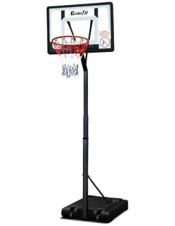 Everfit 2.6M Basketball Stand Hoop System Rim Height Adjustable Portable