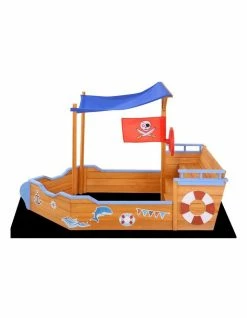 Keezi Boat Sand Pit With Canopy -Lifespan Kids shop 758029780 4 720x928