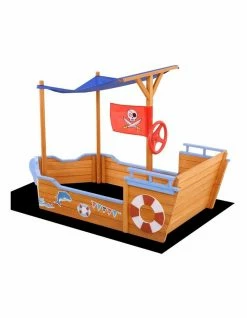 Keezi Boat Sand Pit With Canopy -Lifespan Kids shop 758029780 5 720x928