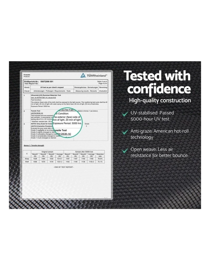 Instahut 4.5FT Trampoline Round Trampolines Kids Enclosure Safety Net Padding Outdoor Indoor Gift Present 3 Instahut 4.5FT Trampoline Round Trampolines Kids Enclosure Safety Net Padding Outdoor Indoor Gift Present - Image 3