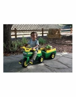 John Deere Ride On Pedal Trike Tractor & Pull Wagon Kids Children Toy Tricycle -Lifespan Kids shop 803436310 3 720x928