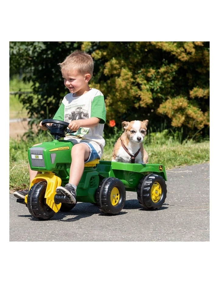 John Deere Rolly Pedal Trike w/ Trailer 2 John Deere Rolly Pedal Trike w/ Trailer - Image 2