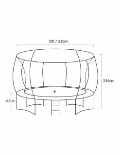 Kahuna 10 Ft Trampoline Outdoor Round Spring Mad Mat Net Ladder -Lifespan Kids shop 812819440 6 720x928