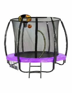 Kahuna Classic 6ft Trampoline with Basketball Set - Purple