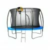 Kahuna 8ft Trampoline Free Safety Net Spring Pad Cover Mat Ladder Basketball Set