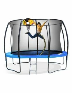Kahuna 12Ft Ladder Bonus Basketball Spring Pad Trampoline Set