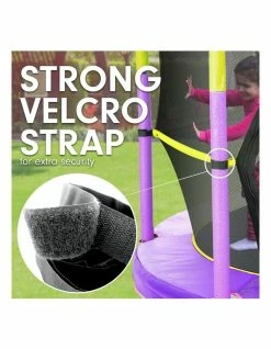Kahuna 4.5ft Trampoline Round Free Safety Net Spring Pad Cover Mat Outdoor Yellow Purple 13 Kahuna 4.5ft Trampoline Round Free Safety Net Spring Pad Cover Mat Outdoor Yellow Purple -Lifespan Kids shop 812820880 7 720x928