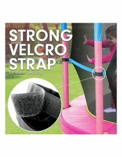 Kahuna 4.5ft Trampoline Round Free Safety Net Spring Pad Cover Mat Outdoor Blue Pink -Lifespan Kids shop 812821060 7 720x928