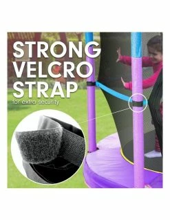 Kahuna 4.5ft Trampoline Round Free Safety Net Spring Pad Cover Mat Outdoor Blue Purple -Lifespan Kids shop 812821150 7 720x928