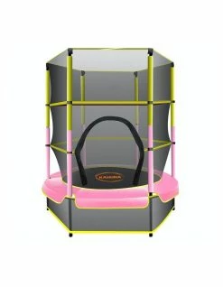 Kahuna 4.5ft Trampoline Round Free Safety Net Spring Pad Cover Mat Outdoor