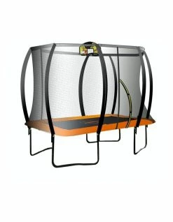 Kahuna 6ft X 9ft Trampoline Free Safety Net Spring Pad Cover Mat Ladder Basketball Set