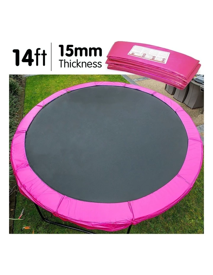 Kahuna Pink 14ft Replacement Reinforced Outdoor Round Trampoline Spring Pad Cover 3 Kahuna Pink 14ft Replacement Reinforced Outdoor Round Trampoline Spring Pad Cover - Image 3