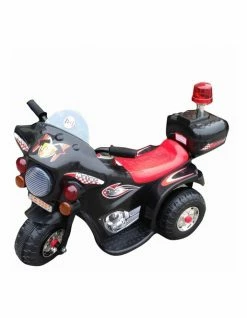 Lenoxx Indoor/Outdoor Black 3 wheel Electric Ride On Motorcycle Motor Trike Kid/Toddler