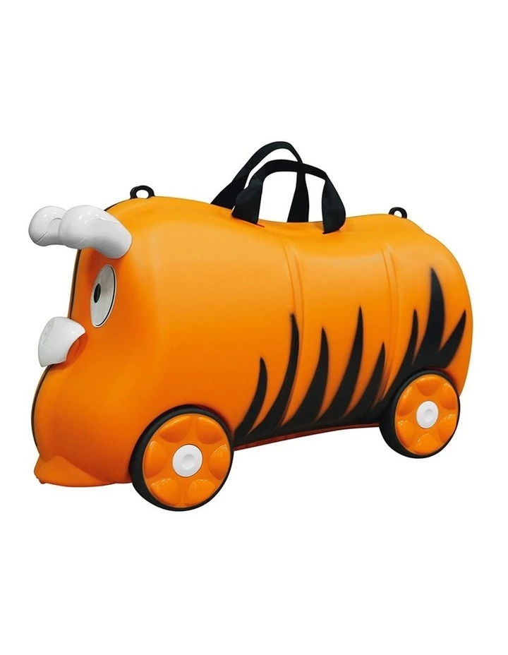 Lenoxx Kids/Children 18L Travel Luggage Trolley Ride On Wheel Suitcase Orange 2 Lenoxx Kids/Children 18L Travel Luggage Trolley Ride On Wheel Suitcase Orange - Image 2