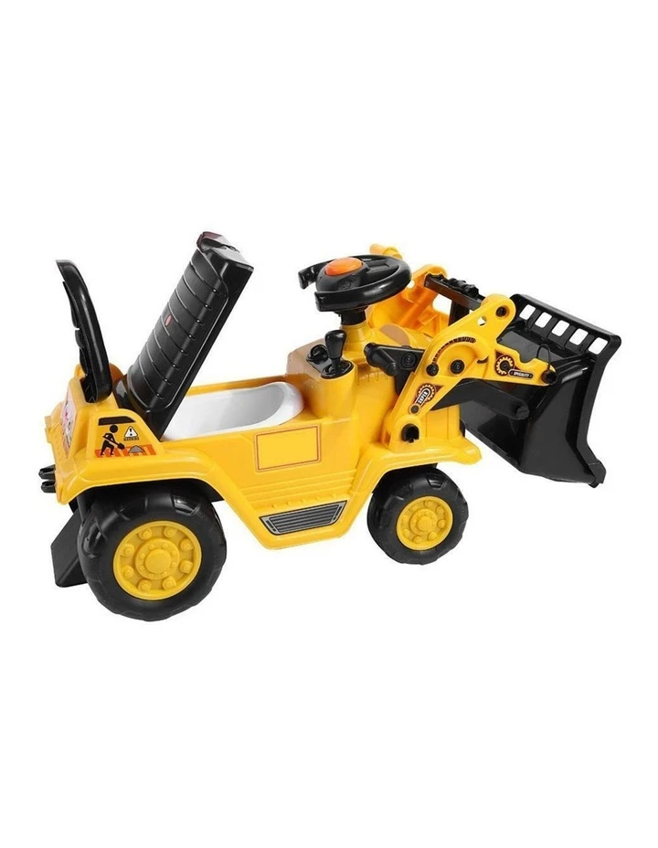 Lenoxx Ride On Digger Kids/Children Outdoor Tractor Push/Kick Toy w/Levers 3y 4 Lenoxx Ride On Digger Kids/Children Outdoor Tractor Push/Kick Toy w/Levers 3y - Image 4