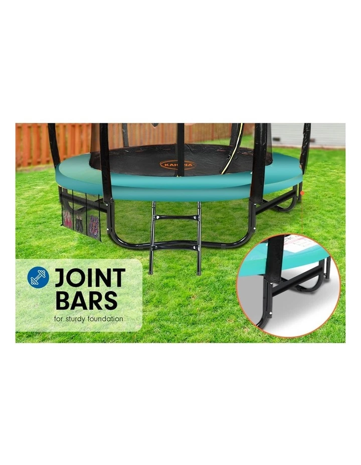 Kahuna 6ft Trampoline with Roof Cover Pad Mat Net Ladder Outdoor Round Green 6 Kahuna 6ft Trampoline with Roof Cover Pad Mat Net Ladder Outdoor Round Green - Image 6