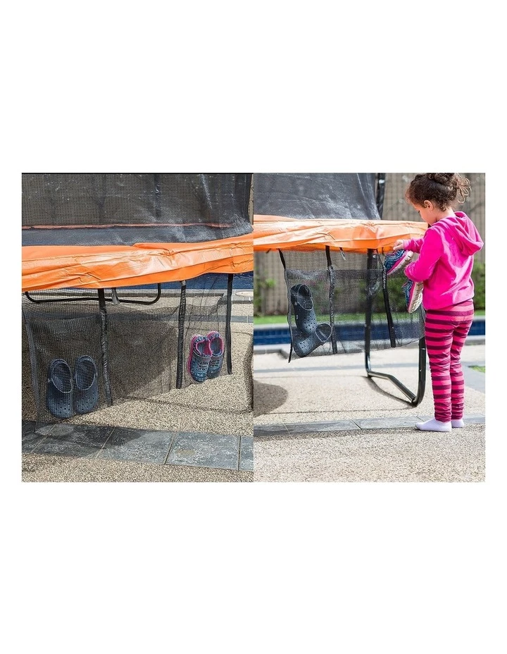 Kahuna Trampoline With Safety Net Spring Pad Cover Mat Free Ladder Basketball Set 6ft Orange/Black 3 Kahuna Trampoline With Safety Net Spring Pad Cover Mat Free Ladder Basketball Set 6ft Orange/Black - Image 3