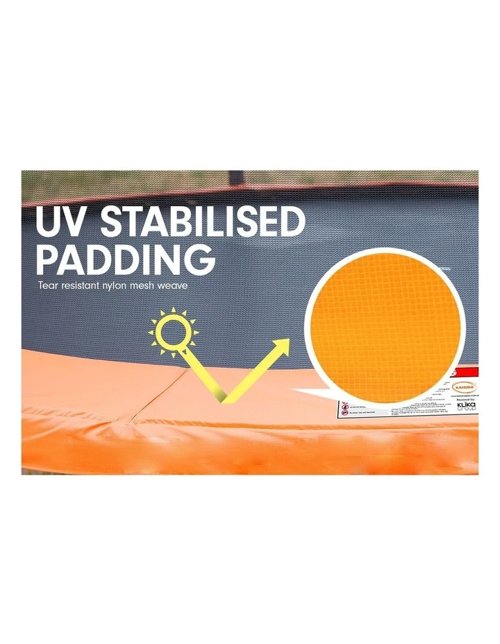 Kahuna Trampoline 6ft with Roof Cover Safety pad Mat Net - Orange 2 Kahuna Trampoline 6ft with Roof Cover Safety pad Mat Net - Orange - Image 2