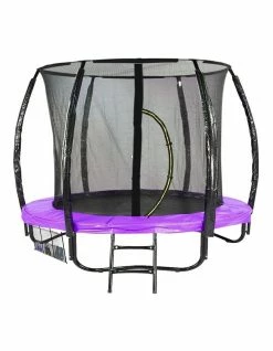 Kahuna 6ft Trampoline Free Ladder Spring Mat Net Safety Pad Cover Round Enclosure Pink