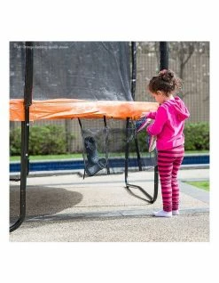 Kahuna 8ft Trampoline Free Ladder Spring Mat Net Safety Pad Cover Round Enclosure Blue/Orange -Lifespan Kids shop 816582790 4 720x928