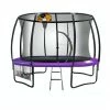 Kahuna 8ft Trampoline Free Ladder Spring Mat Net Safety Pad Cover Round Enclosure Purple