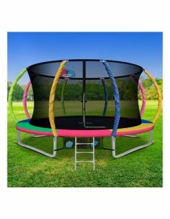 Everfit 12FT Trampoline Round Trampolines With Basketball Hoop Kids Present Gift Enclosure Safety Net Pad Outdoor Multi-coloured 9 Everfit 12FT Trampoline Round Trampolines With Basketball Hoop Kids Present Gift Enclosure Safety Net Pad Outdoor Multi-coloured -Lifespan Kids shop 838091980 3 720x928