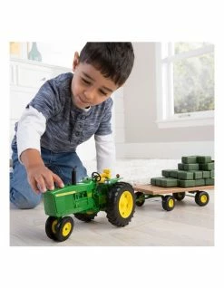 John Deere 40pc Big Farm 53cm 1:16 Tractor Toy w/Wagon/Bales Kids Light Sound -Lifespan Kids shop 839339380 3 720x928