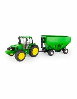 John Deere 1:16 7430 Big Farm Tractor w/Gravity Wagon Kids/Light/Sound Toy 3+