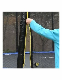 Kahuna 8ft Round Spring Trampoline with Net, Pad, and Ladder Orange -Lifespan Kids shop 840045340 3 720x928