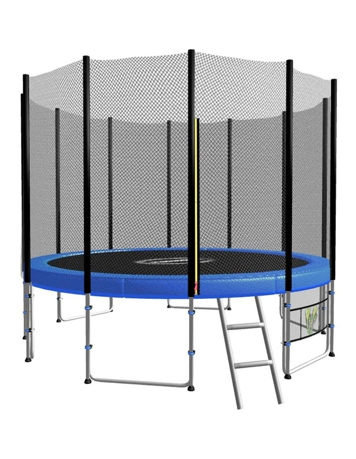 Kahuna Blizzard 12ft Trampoline with Net Blue 1 Kahuna Blizzard 12ft Trampoline with Net Blue