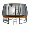 Kahuna 12ft Springless Trampoline with Basketball Set Orange