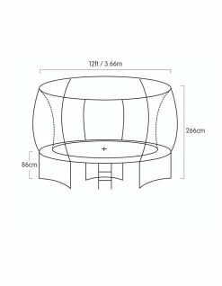 Kahuna 12ft Springless Trampoline with Basketball Set Orange -Lifespan Kids shop 840046600 3 720x928