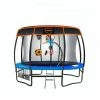 Kahuna Trampoline 10ft Free Safety Net Spring Pad Roof Mat Ladder Basketball - Blue