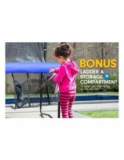 Kahuna Trampoline 10ft Free Safety Net Spring Pad Roof Mat Ladder Basketball - Blue -Lifespan Kids shop 853938460 3 720x928