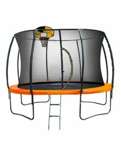 Kahuna 10ft Trampoline Free Safety Net Mat Spring Pad Cover Mat Basketball Orange/Blue