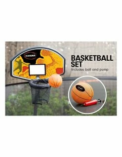 Kahuna 14ft Trampoline Free Safety Net Spring Pad Roof Mat Ladder Basketball - Pink -Lifespan Kids shop 853941340 3 720x928