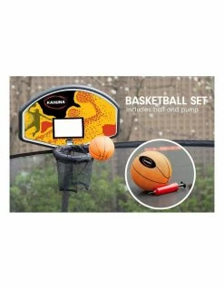 Kahuna 14ft Trampoline Free Safety Net Spring Rainbow Pad Roof Mat Basketball- Rainbow -Lifespan Kids shop 853942060 3 720x928