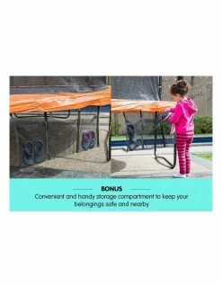 Kahuna 16ft Round Spring Trampoline Free Safety Net Pad Cover Mat Ladder Orange/Blue -Lifespan Kids shop 853942240 6 720x928