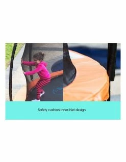 Kahuna 16ft Round Spring Trampoline Free Safety Net Pad Cover Mat Ladder Orange/Blue -Lifespan Kids shop 853942240 7 720x928