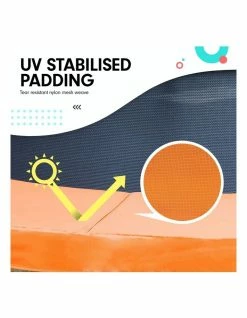 Kahuna 16ft Trampoline Kahuna Jumper Outdoor Round Pad Mat Net Ladder Roof Basketball Set Orange -Lifespan Kids shop 853942780 4 720x928