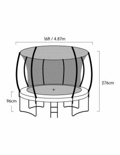 Kahuna 16ft Trampoline Safety Net Spring Pad Cover Mat Roof Shoe Bag Basketball Set- Purple -Lifespan Kids shop 853943410 5 720x928