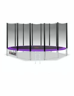 Kahuna 16ft Round Spring Trampoline Purple
