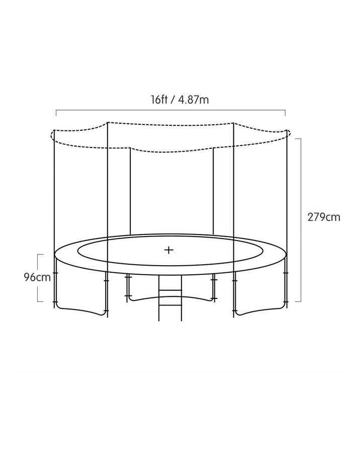 Kahuna 16ft Round Spring Trampoline Purple 5 Kahuna 16ft Round Spring Trampoline Purple - Image 5