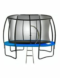 Kahuna 16ft Trampoline Free Ladder Spring Mat Net Safety Pad Cover Round Enclosure Blue