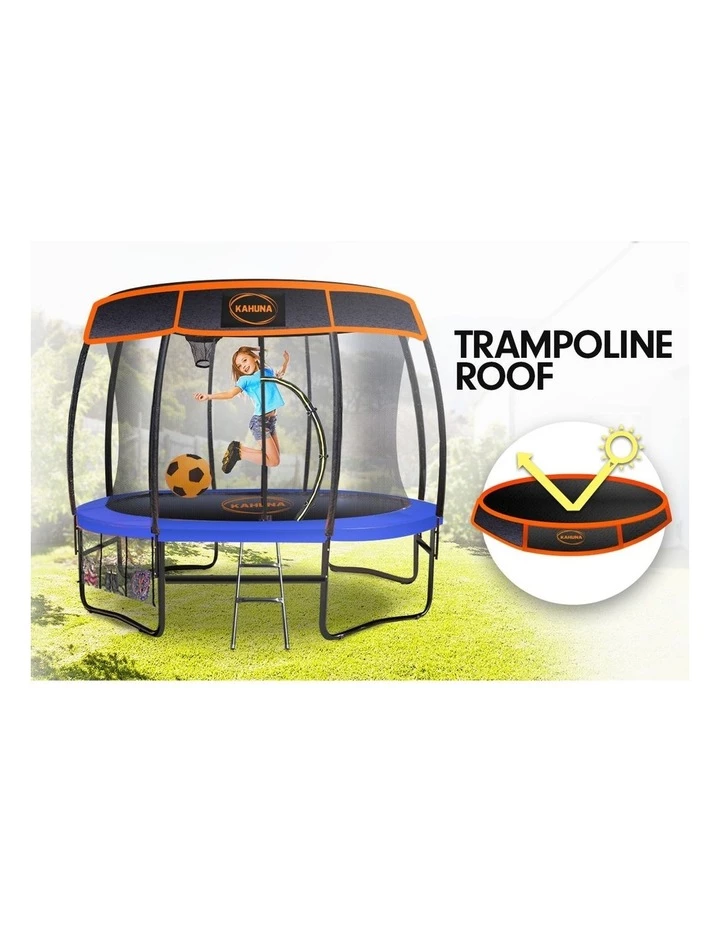 Kahuna 14ft Trampoline Free Ladder Spring Mat Net Safety Pad Cover Round Enclosure Blue 5 Kahuna 14ft Trampoline Free Ladder Spring Mat Net Safety Pad Cover Round Enclosure Blue - Image 5